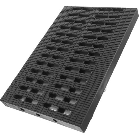 Grille d évacuation en plastique gris 20 x 30 x 25 cm pour