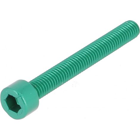 Blister de 5 TCHC M6X12 Alu P60 OA Vert DIN 912