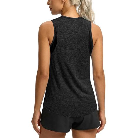 Women's Lightweight Mesh Sleeveless Sports T-Shirt Breathable Quick Dry for Yoga Running Fitness Pilates S-3XL (1/5)