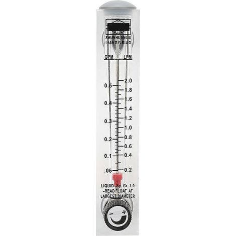 Débitmètre à bouton LZM-15T 0,1-0,5 GPM, type panneau, mesure ZG1/4". (1/4)