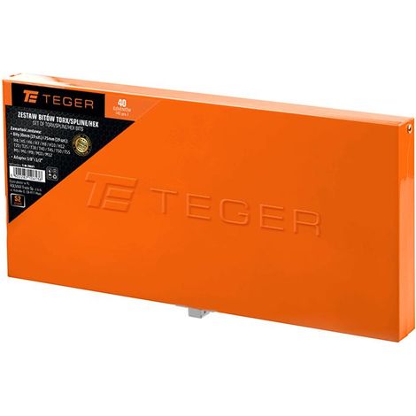 Juego de puntas Torx/Spline/HEX (40 piezas) / teger (1/2)