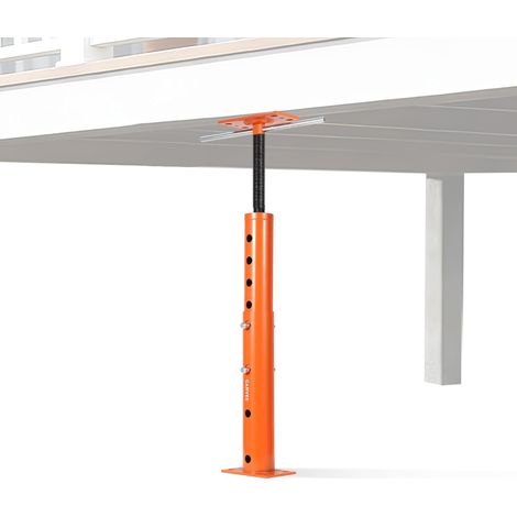 Vérin de Plancher réglable pour Maison – Capacité 18000 lbs – Hauteur 48 à 91 cm – Support Acier Carbone – Orange-rougeur, Taille 19-36 Pouces