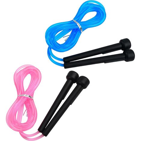 Skipping rope for adults and children, for fitness, crossfit, boxing, endurance sports and leisure, adjustable size and 360 degree smooth rotation, for all levels (1/5)