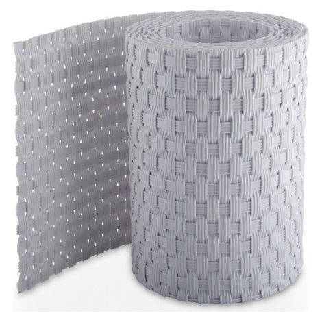 Striscia occultante RATTAN sintetico per schermatura recinzioni h 19 cm x 10 m BIANCO