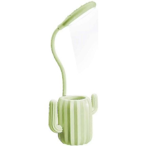 Lampe de bureau pour enfants, lampe de chevet LED rechargeable USB à 3 niveaux d'intensité avec porte-crayons pour le bureau et la maison. (1/5)