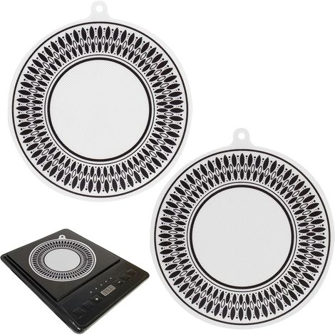 Lot de 2 protections multi-usages en silicone pour plaques à induction (24 cm) (1/5)