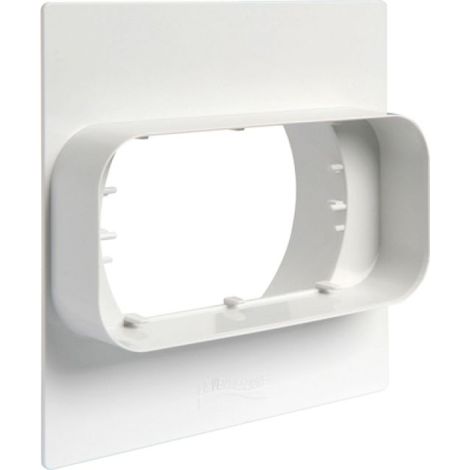 PLACCA PER PASSAGGIO A MURO DA TUBO TONDO A RETTANGOLARE mm 120x60