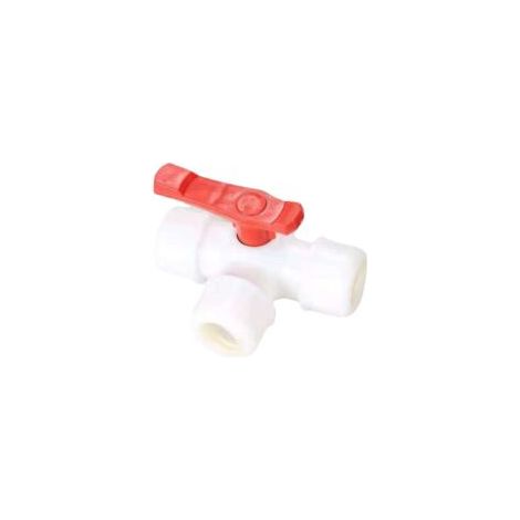 Raccordi idraulici, valvola a sfera, 1 pezzo, raccordo per tubo dell'acqua, valvola a sfera in plastica, connettore rapido a 3 vie, tipo T in PVC PE, connessione rapida 25 mm