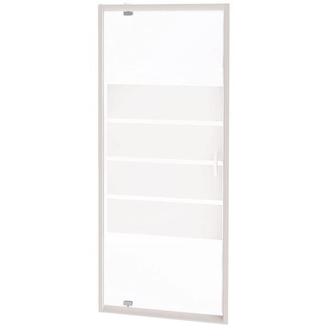 ONDEE ZEN - Porte de douche SHIVA - Pivotante - Finition Blanc - 80x190cm (1/6)