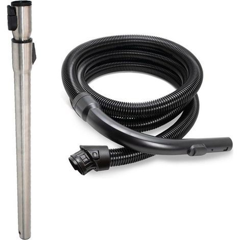 Tuyau d'aspiration extensible pour aspirateur Miele C3 - Longueur 2,0 m, couleur argentée (1/4)