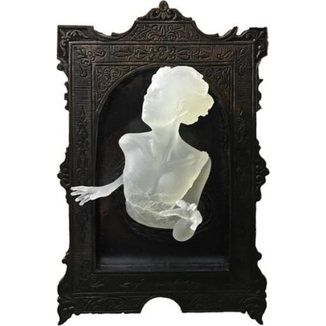 Autocollant mural fantôme lumineux pour décoration Halloween (1/4)