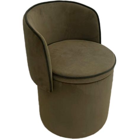 Amadeus - Tabouret fauteuil Eclipse kaki/noir