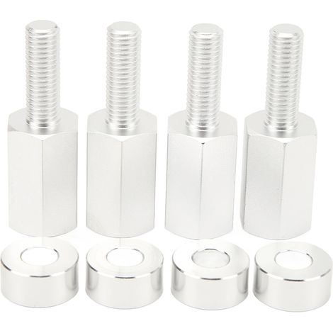 Rallonges de Siège, Haute dureté 4 Pièces, Rehausseur de Siège Durable de qualité Supérieure, Antirouille pour Maverick X3 Toutes les Années (Argent).