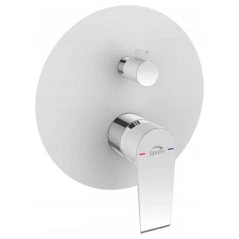 Robinet de douche encastré avec interrupteur, chromé, Largo Laveo (1/2)