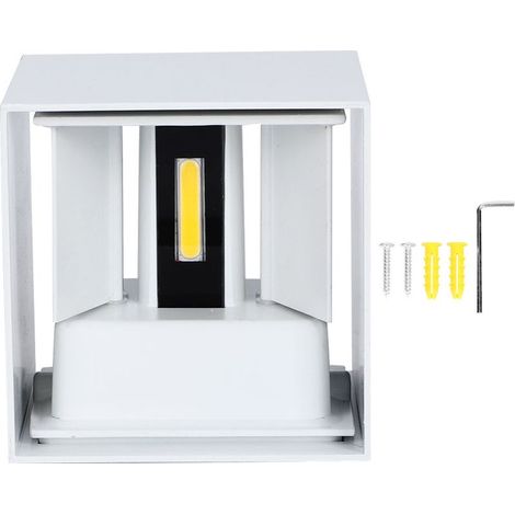 Luminaire LED Extérieur Étanche Carré Aluminium 6W Blanc Dimmable 3000-3200K 85-265V (1/5)