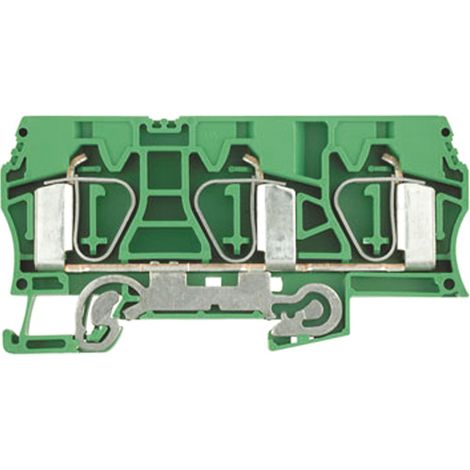 Borne PE Weidmuller Z, Cage à ressort, Vert, Jaune ( Prix pour 1 )