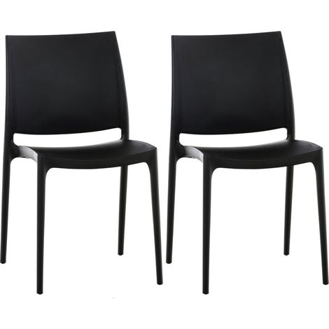 2er Set Stühle Maya schwarz