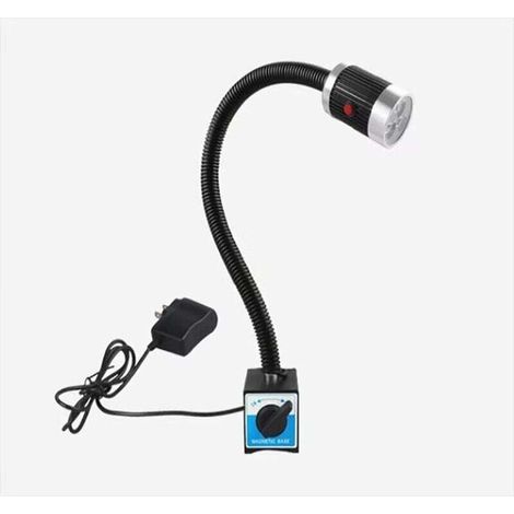 Lampe d'établi LED 9 W étanche – Base magnétique puissante – Tube flexible 360° – Tension 220 V – Flux lumineux 1080 lm (1/5)