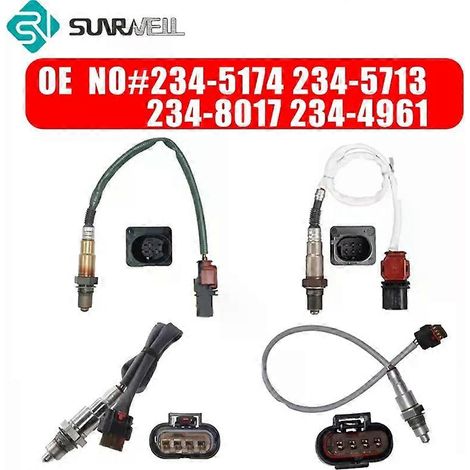 pièces 234-5174 234-5713 234-4961 234-8017 Pour Ford F-150 3.5L Turbo 2017 2018, sonde lambda aval 4 et 5 fils, accessoires avant et arrière (1/5)