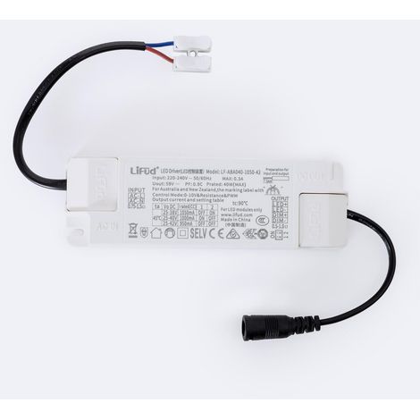 Driver LIFUD Regulable 0-10V 220-240V No Flicker Salida 25-38V 950-1050mA 24-40W LF-ABA040-1050-42 40 W (1/2)