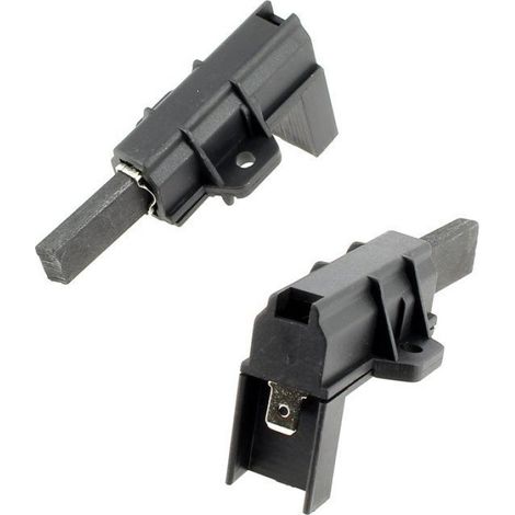 Charbon Moteur - Épaisseur 5 mm Largeur 12,5 mm Longueur 33 mm Connecteur AMP 6,3 mm - Pour Machine À Laver - Par 2 (1/4)