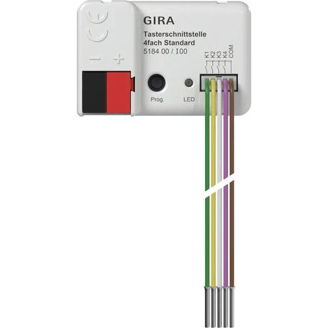 Gira Interfaz pulsador 4f Standard OneKNX [518400], 5184 00