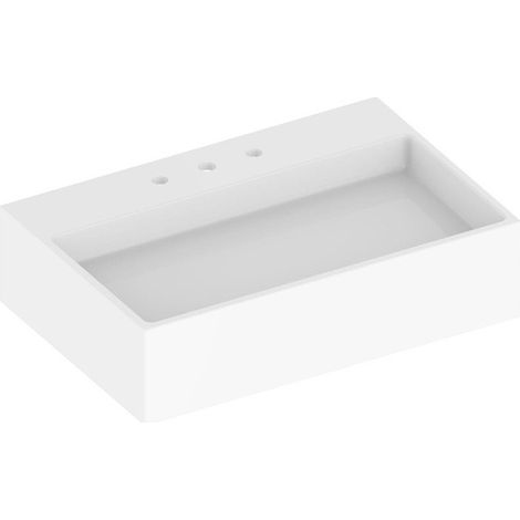 Lavabo de cerámica Edition 90 blanco con 3 orificios KEUCO