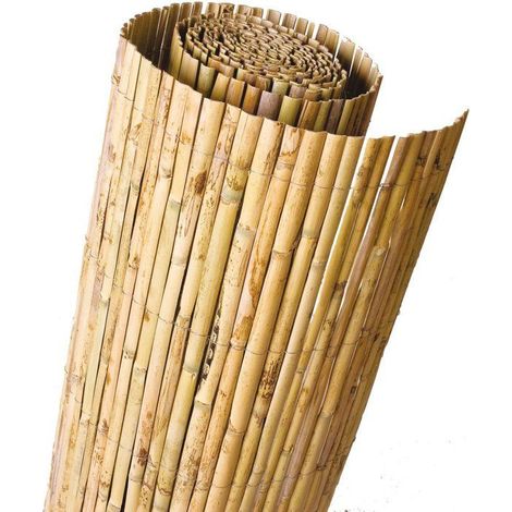 Canisse - NATURE - Roseaux fendus naturels - 5 x 1 m (1/3)