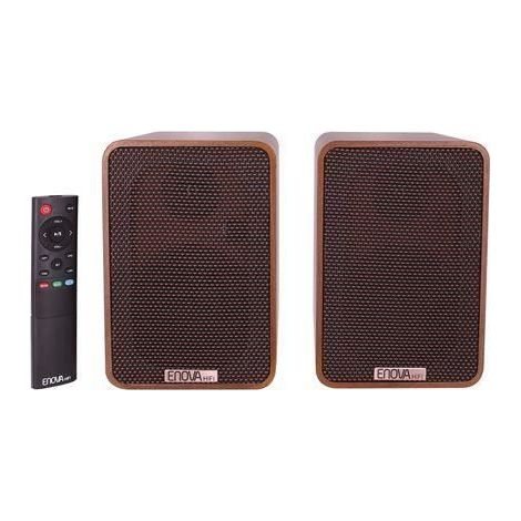Enceinte connectée - Enova - Hifi Vela II - Marron - Sans fil - Vendues par paire