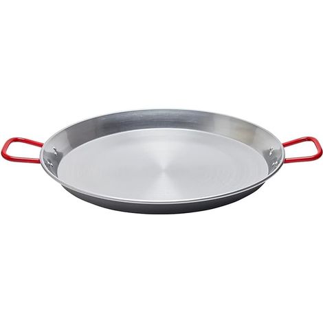 LA IDEAL paellera valenciana de 34 cm. pulida para 6 personas