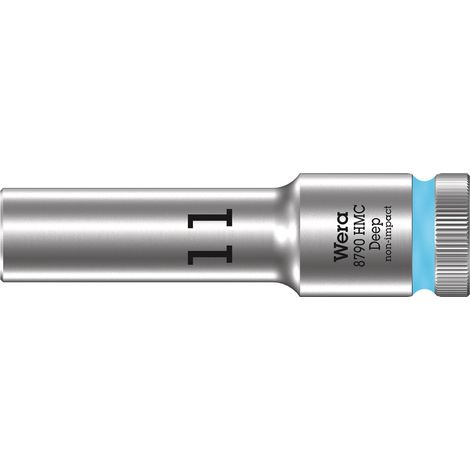 Wera 8790 HMC Deep Steckschlüsseleinsatz mit 1/2"-Antrieb 11 x 83 mm 05004551001 (1/5)