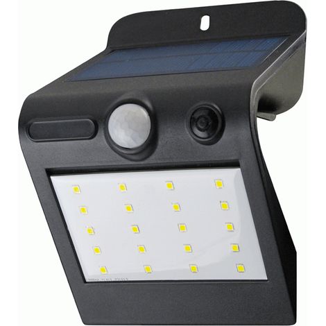 Lampe extérieure LED VALEX 1153511 avec panneau solaire et capteur