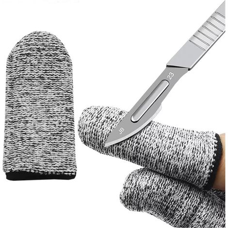 Gants résistants aux coupures, Gants de travail en acier inoxydable résistants aux coupures HPPE de niveau 5 Gants de travail en maille métallique anti-coupure Gants de travail de cuisine de boucher G (1/5)