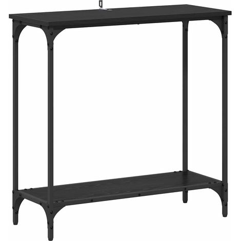 Maison Exclusive - Tavolo consolle Rovere nero 75 x 30.5 x 75 cm Legno multistrato