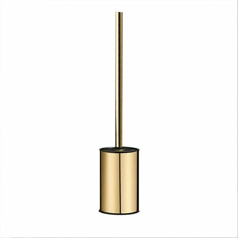 Brosse WC murale dorée en acier inoxydable 304 rond pour salle de bain (doré)