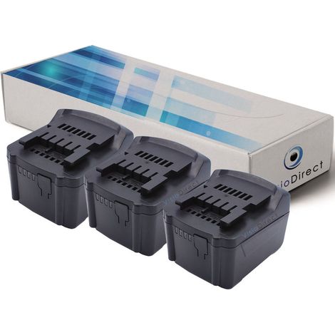 Lot de 3 batteries pour Metabo SB 14.4 LT Impuls 6.02140.50 perceuse visseuse 3000mAh 14.4V (1/2)