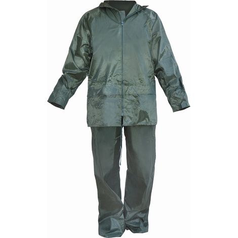 TRAJE IMPERMEABLE NYLON/PVC VERDE T-L FERKO AR-132/RNG-L (1/2)