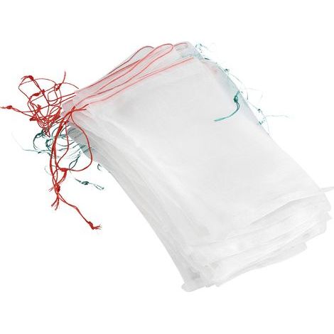 50pcs sacs de Protection des fruits des plantes sac en maille à cordon contre les insectes nuisibles outils de jardin 2515cm (1/5)