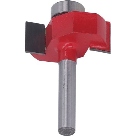 Fraise en T à roulement à billes sur tige de 1/4", tête de coupe pour affleurer les bords, fraise à bois, fraise à rainurer, tête de coupe en alliage, fraise en T à roulement à billes, 1/4 1/2 (1/5)