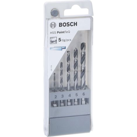 Bosch HSS PointTeQ Hexagonal Forets Set de 5 pièces 2/3/4/5/6 mm - 2607002825 (1/5)