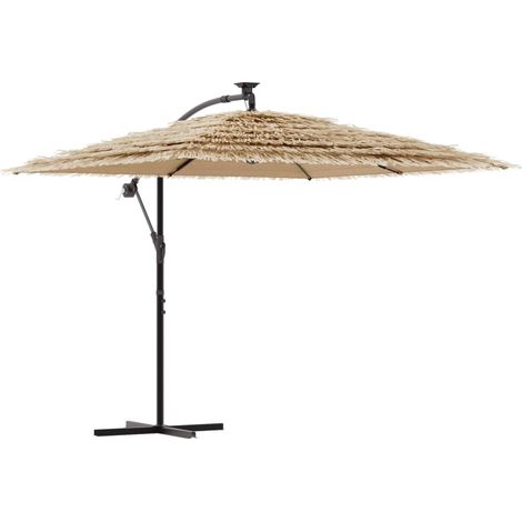 Gartenparasole mit braunem Stahlmast 246x246x230 cm