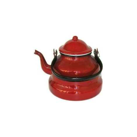 ibili Kaffeekanne Rot 1 L Emaille Stahl Haltbar (1/2)