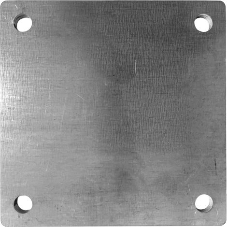 Platine de Fixation en Acier 100x100mm et épaisseur 8mm - Robuste et Prête à l'Emploi - DECO FER FORGE
