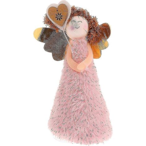 Décoration de sapin de Noël en forme d'ange, résistante et en peluche PVC, idéale pour les fêtes de fin d'année. Vendue à l'unité. (1/3)