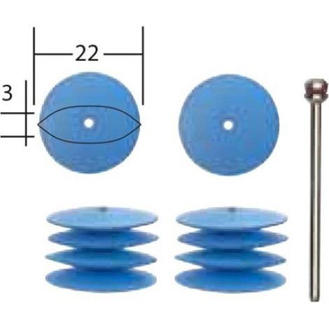 Polissoirs élastiques en silicone - bombé - Proxxon