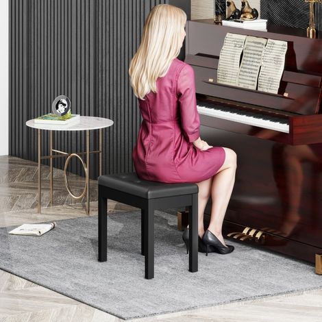Asiento piano con almacenamiento en polipiel acolchada OKMYHOME (1/5)