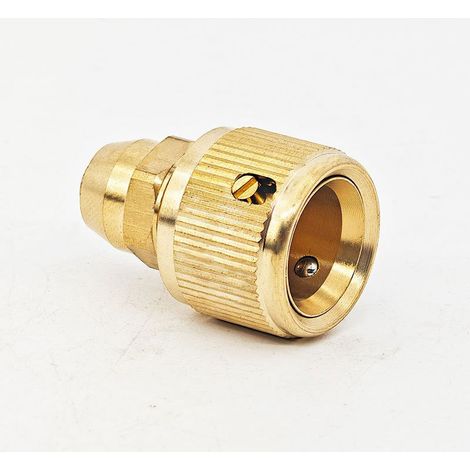 Raccord de tuyau d'arrosage en cuivre à 3 points pour usage domestique, tétine de biberon, pistolet de lavage auto, accessoires de raccord rapide en cuivre (1/4)