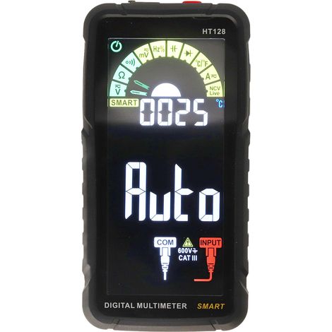 Digitales Multimeter mit automatischer LCD-Farbanzeige, Anti-Burning-Funktion, multifunktionales tragbares Voltmeter, Spannungs- und Strommessgerät (1/5)