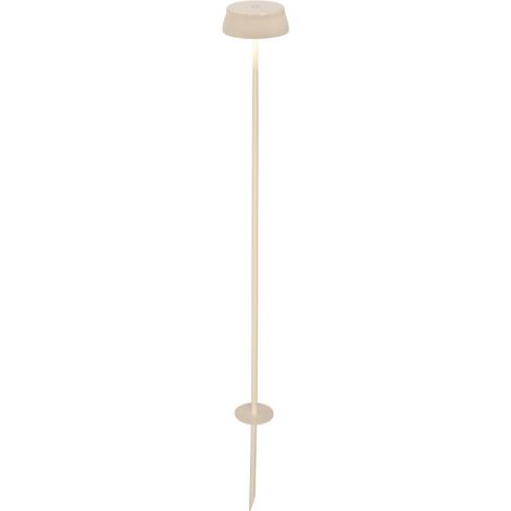 Zafferano SISTER LIGHT Picchetto Wi-fi Lampada da terra smart Avorio ricaricabile e dimmerabile