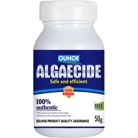 50g Anti-Algues pour Aquarium et Bassin, Élimine Mousses et Algues